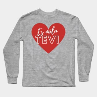 Es mīlu tevi - I love you - Latvian Long Sleeve T-Shirt